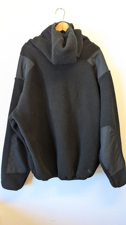 Vintage Nike ACG Sherpa Fleece Black Balaclava Hoodie - Men's Size Large