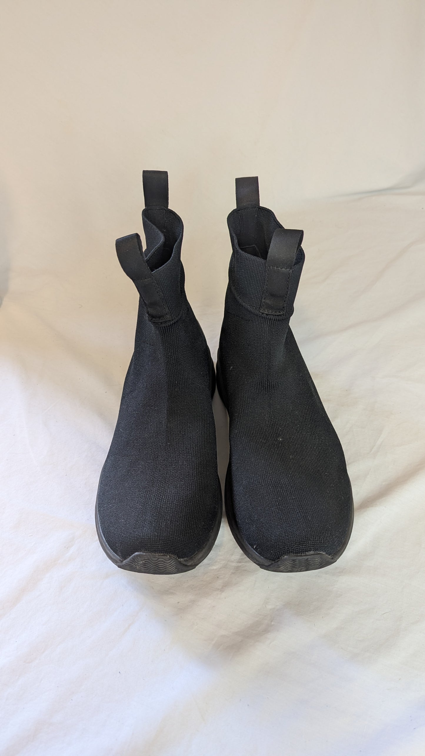 Native Black Knit Sock Boots