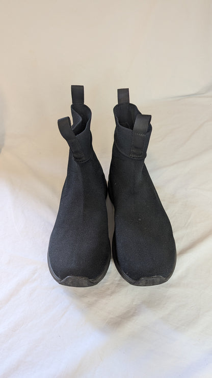 Native Black Knit Sock Boots