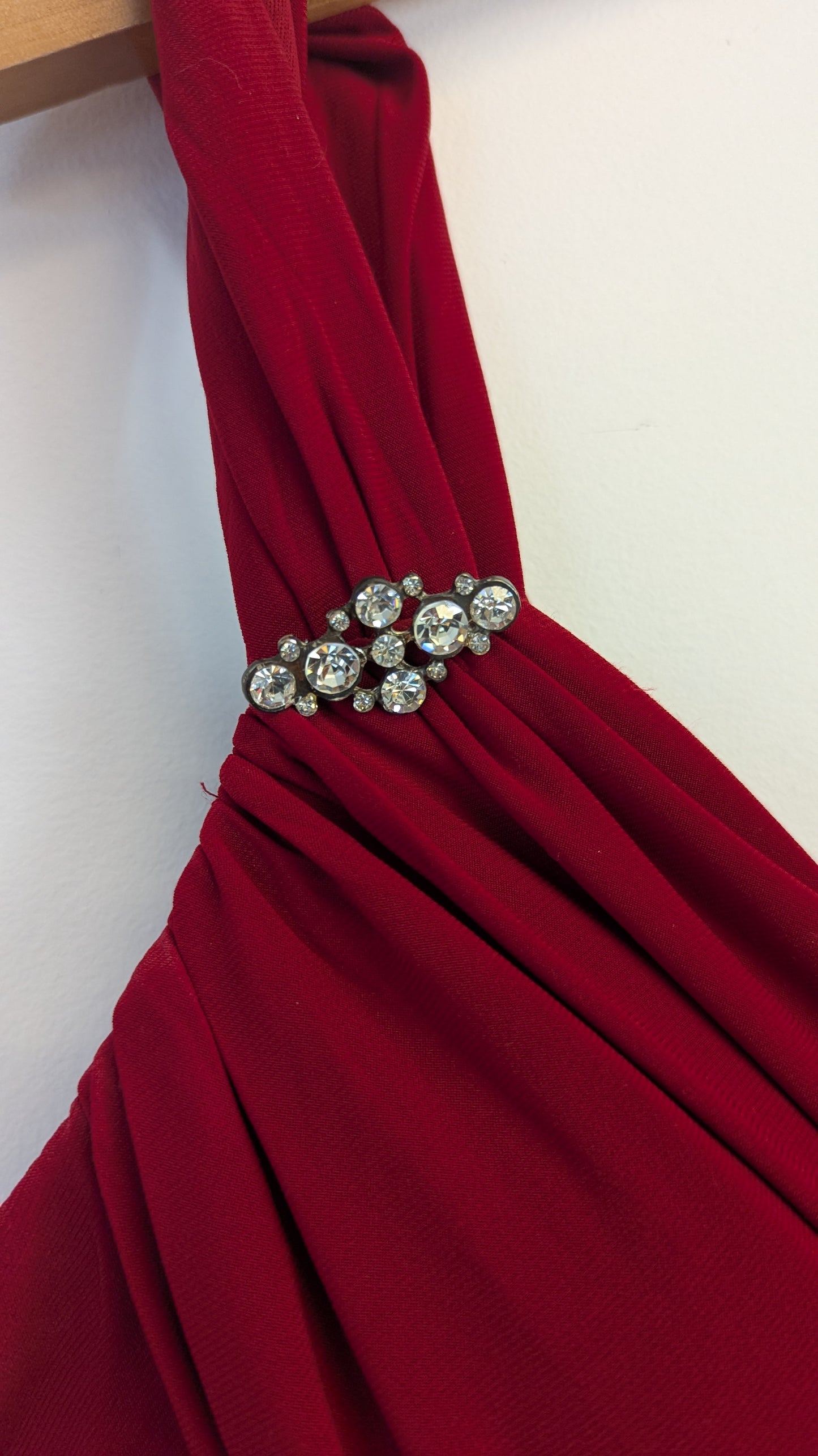 Bellissima Fashions Red Tiered Cocktail Dress Size 10