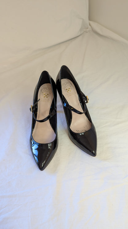 Vince Camuto Black Patent Mary Jane Pumps