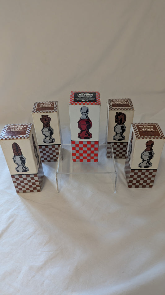 Vintage Avon Chess Piece After Shave Set