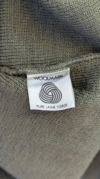 Arco Olive Green Sweater with Leather Patches
