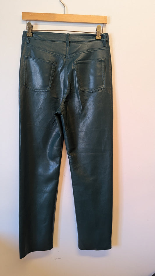Wilfred The Melina Faux Leather Pants Green Size 6