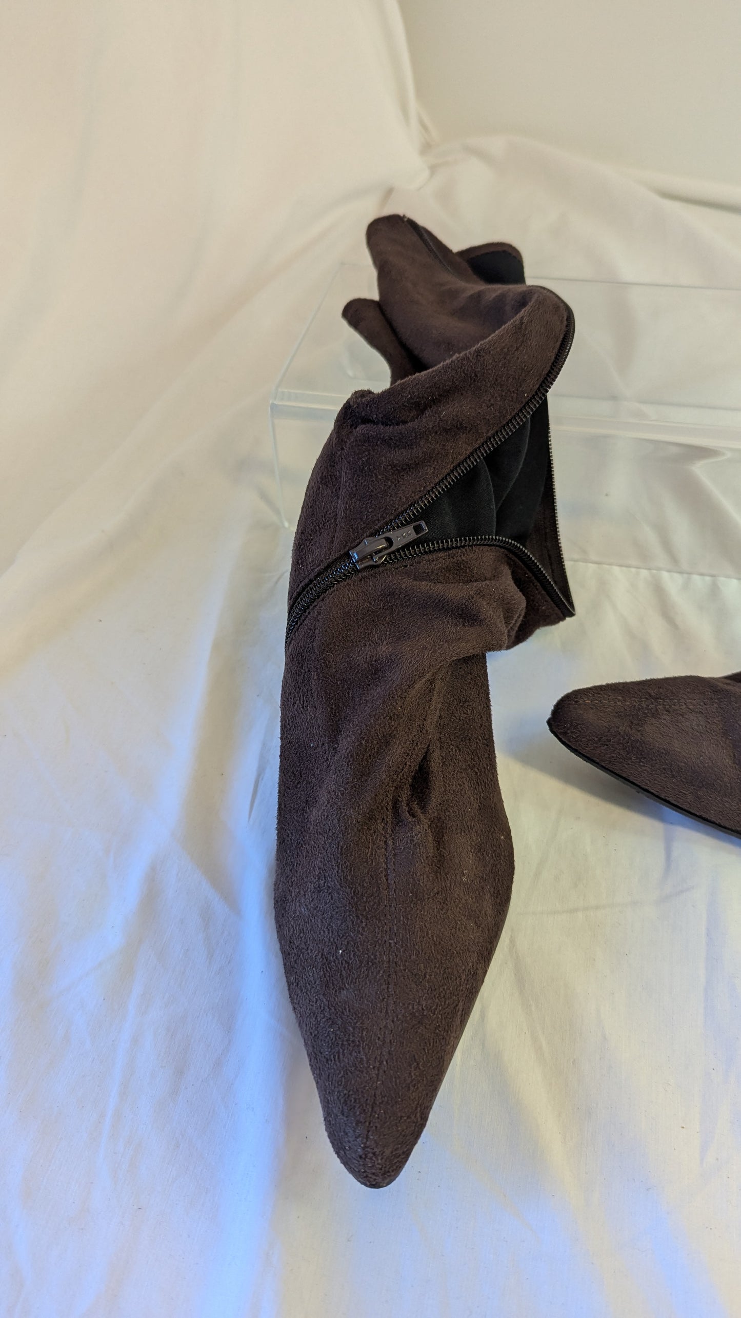 Splash Fashion Footwear Tan Suede Knee High Boots Size 7 1/2