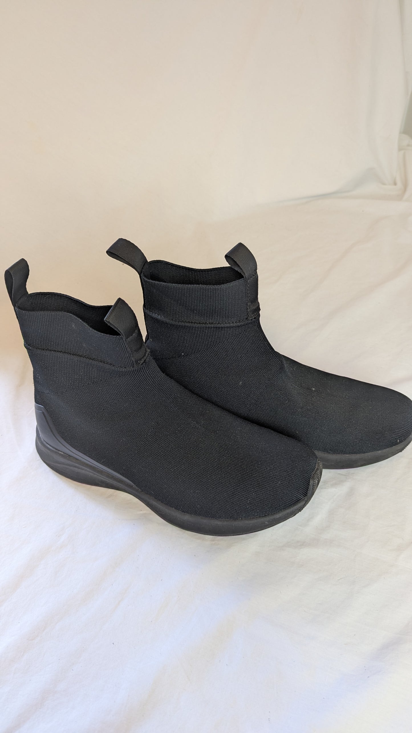 Native Black Knit Sock Boots