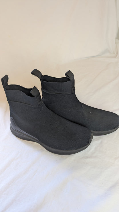 Native Black Knit Sock Boots