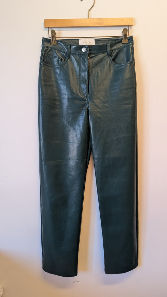 Wilfred The Melina Faux Leather Pants Green Size 6