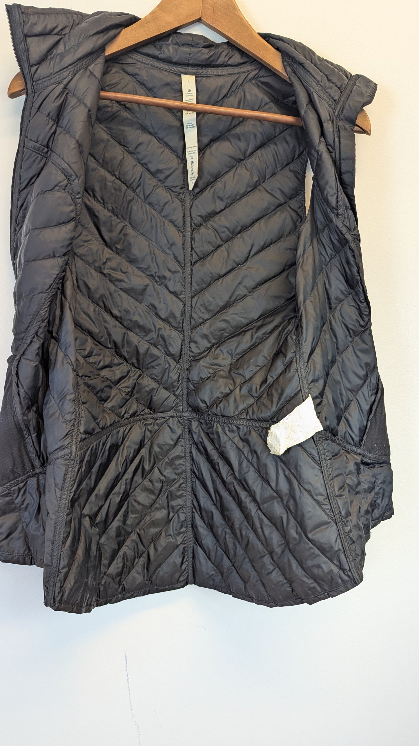Lululemon Down For It All Vest Size 6