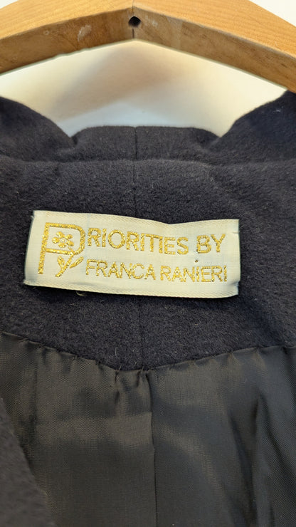 Priorities by Franca Ranieri Double Breasted Pea Coat around size M