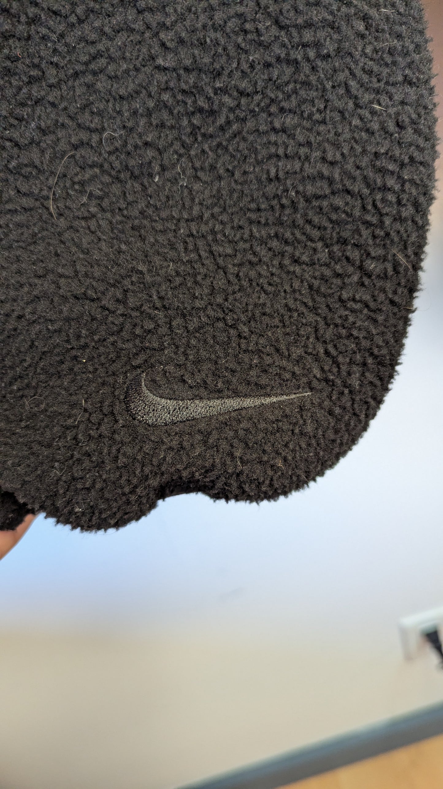 Vintage Nike ACG Sherpa Fleece Black Balaclava Hoodie - Men's Size Large