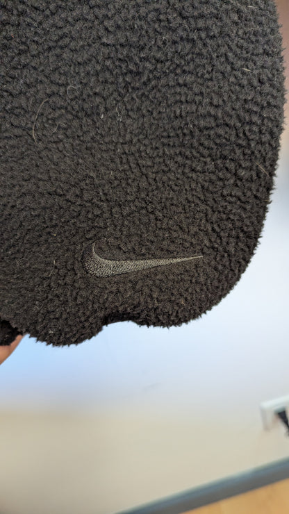 Vintage Nike ACG Sherpa Fleece Black Balaclava Hoodie - Men's Size Large