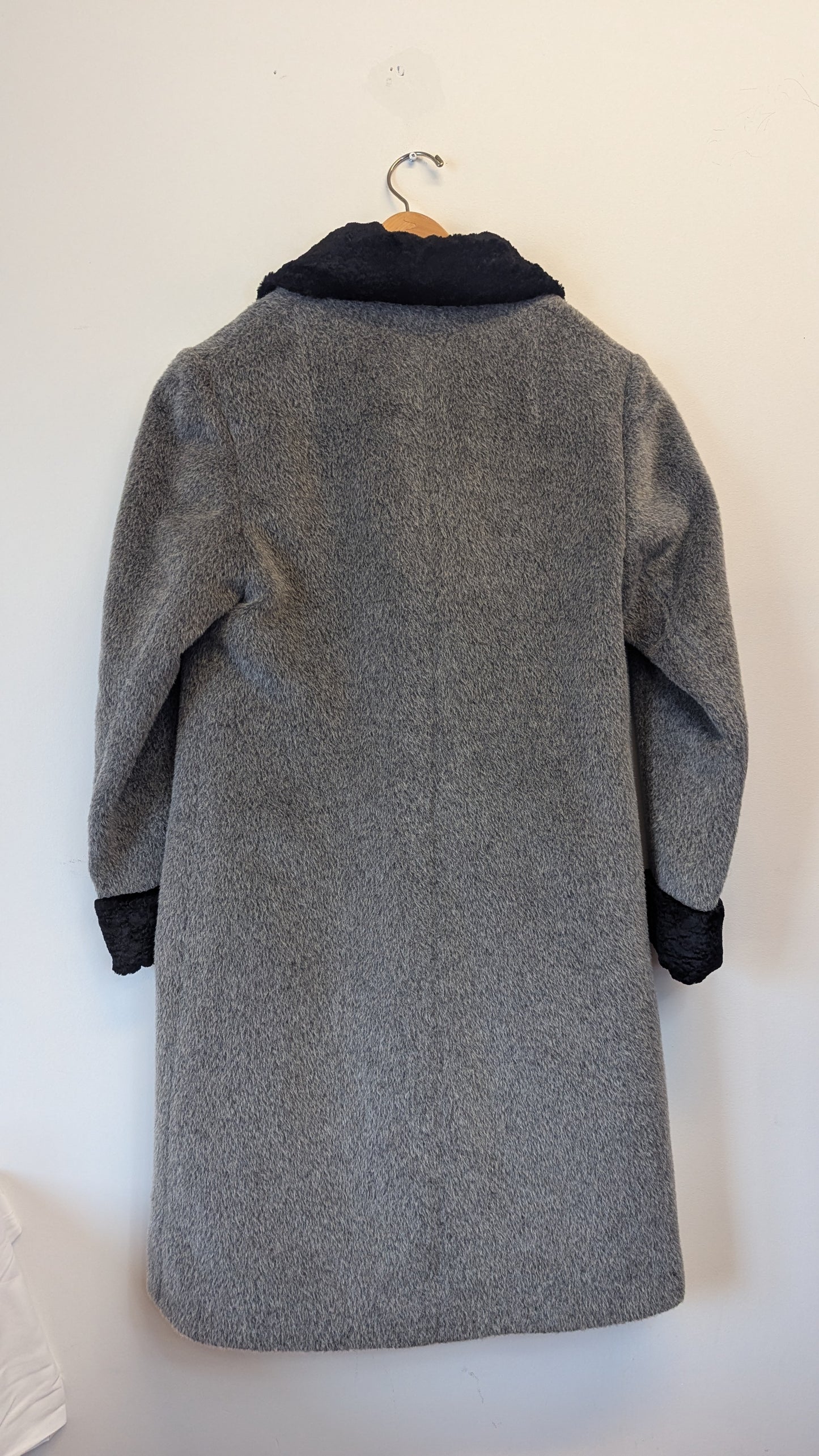 Affinités Collection Double-Breasted Wool-Blend Coat around size L