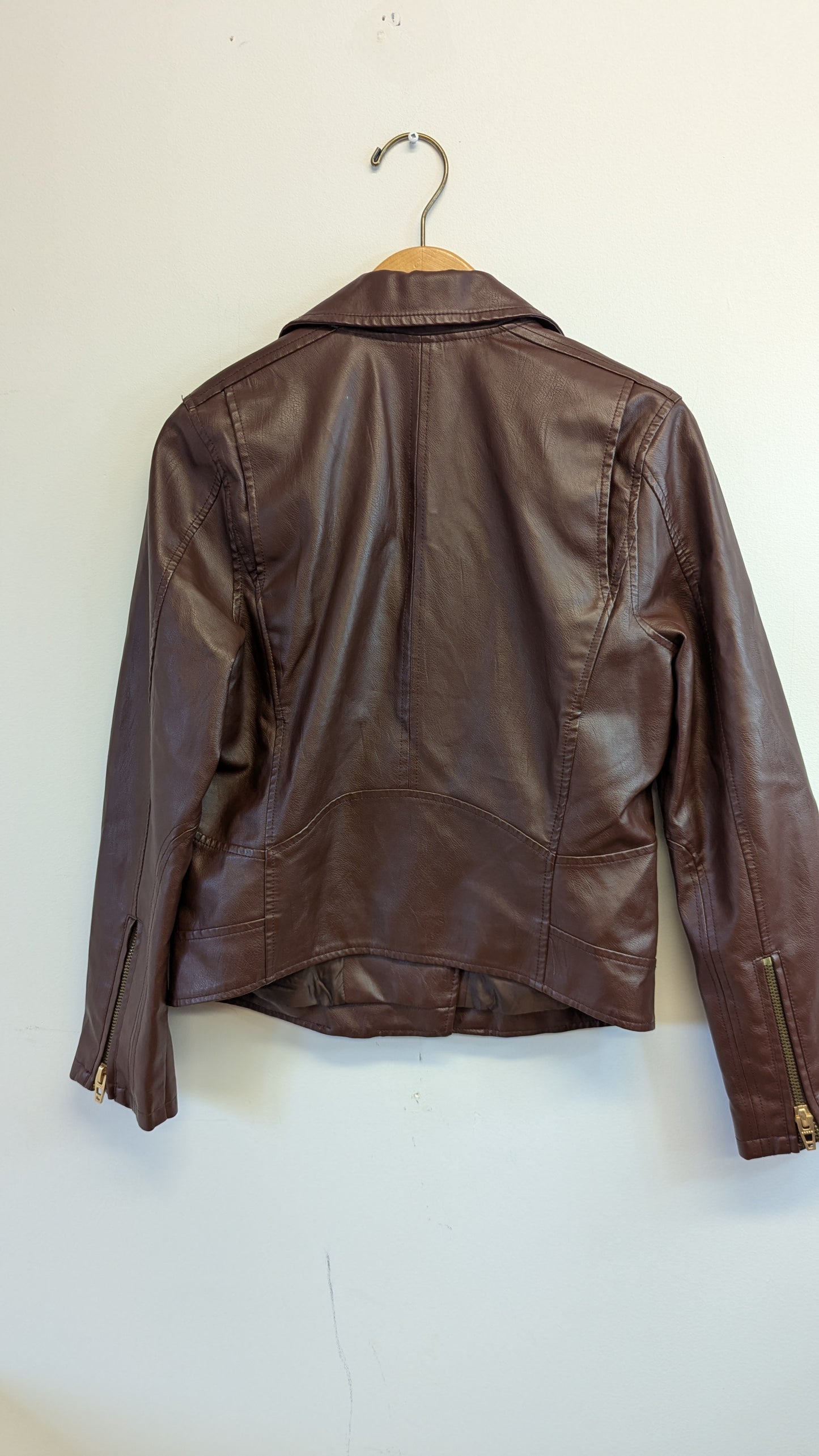 Dex The Knack Moto Jacket Brown Size M