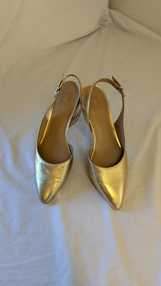 Naturalizer Gold Slingback Pumps