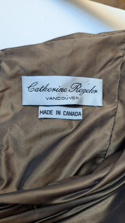 Catherine Regehr Ruched Taffeta Blouse