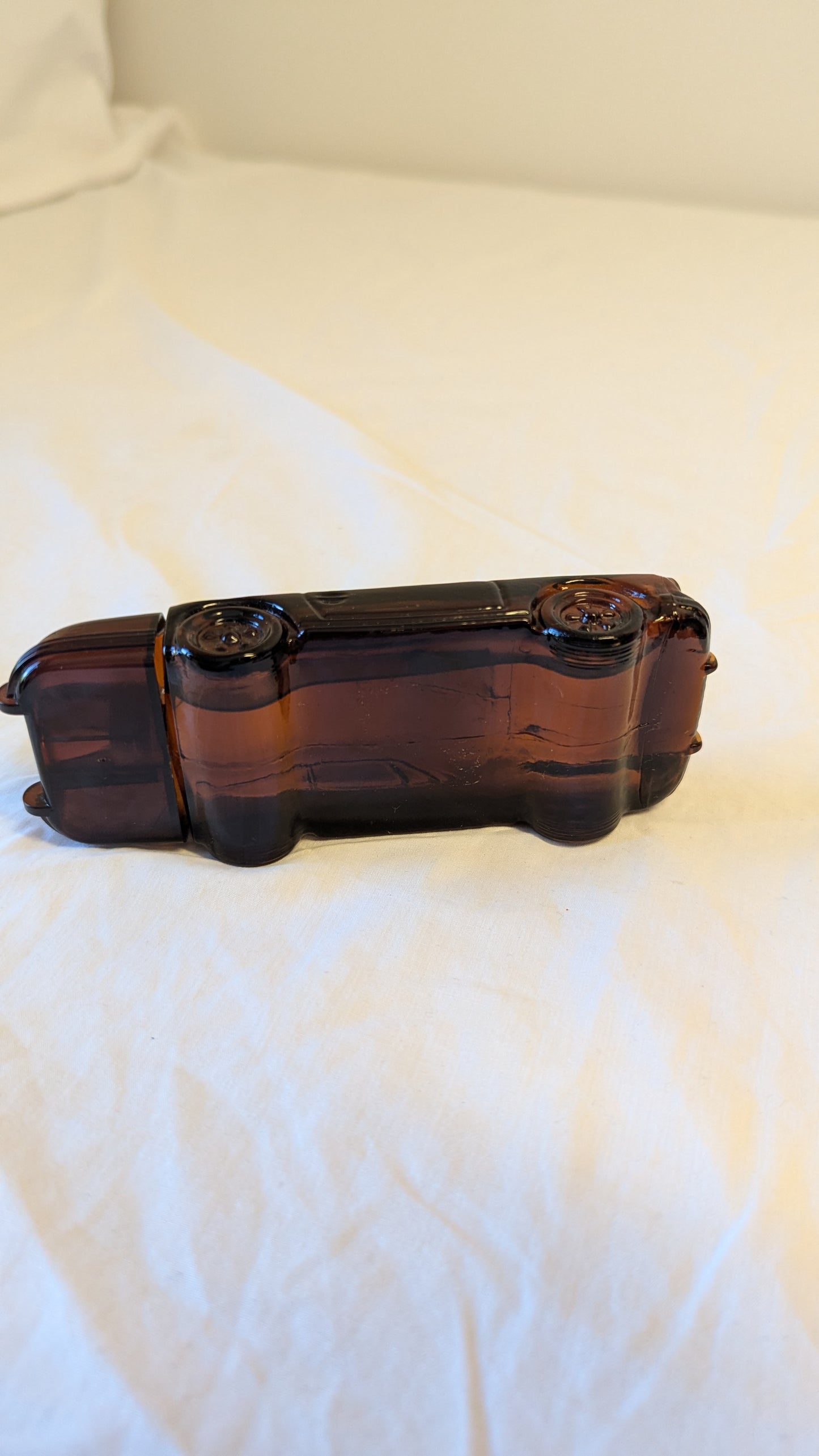 Vintage Avon Brown Glass Car Bottle