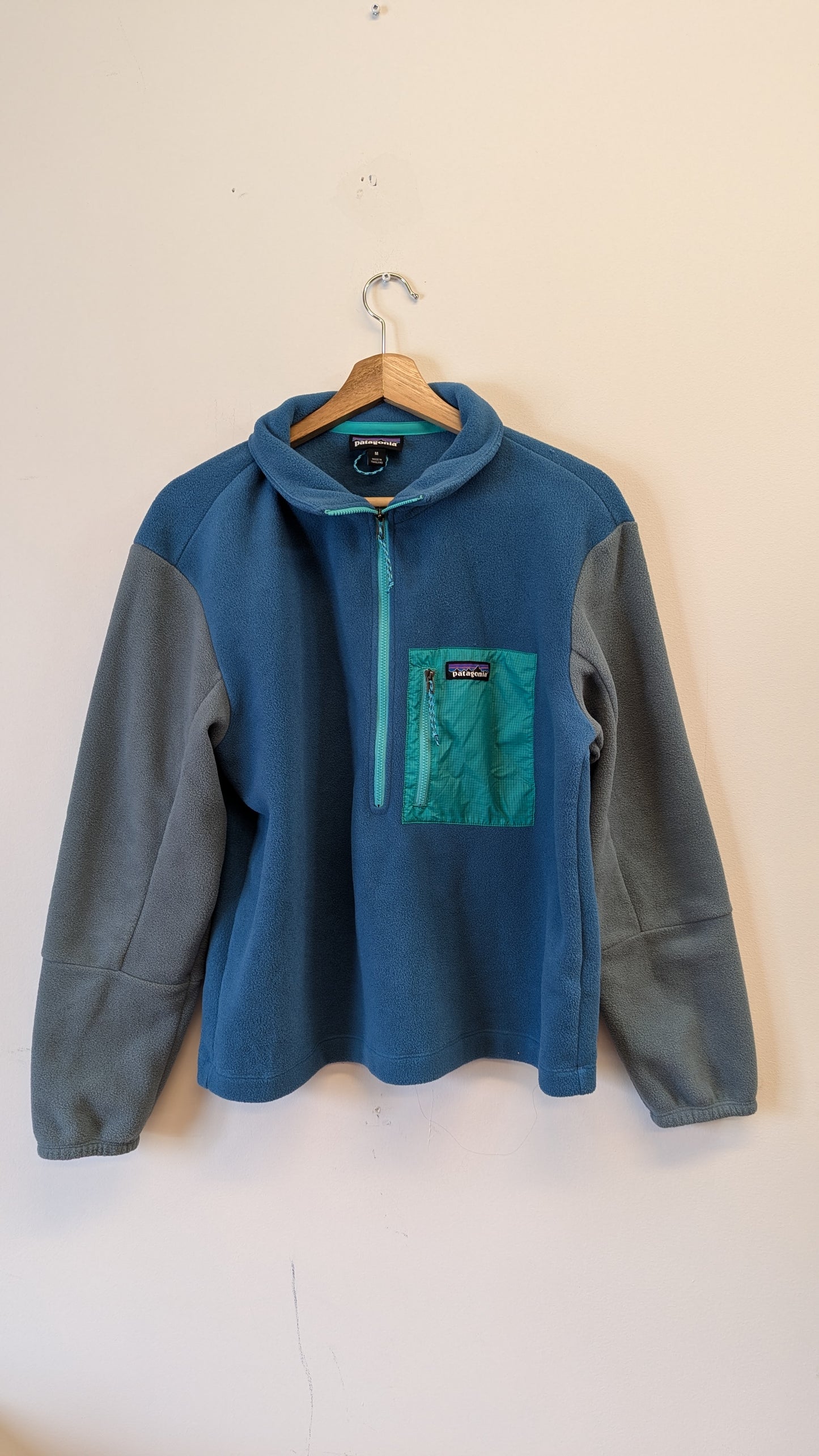 Patagonia Blue Gray Fleece Jacket M