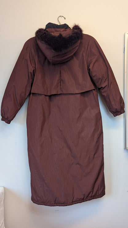 Utex Design Long Hooded Puffer Coat Size 10