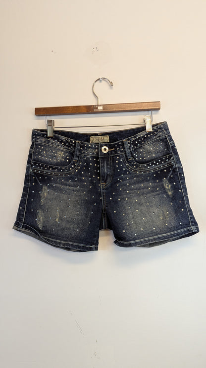 Guess Studded Denim Shorts