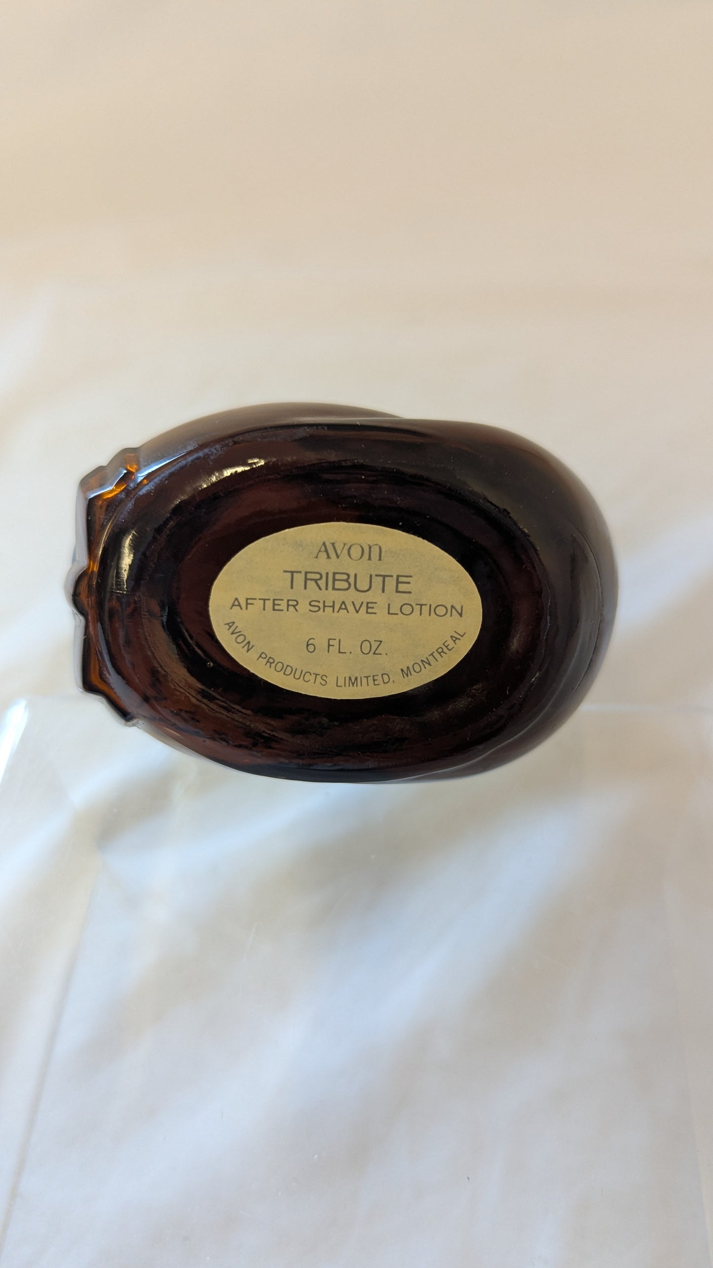 Vintage Avon amber glass collectable bottle