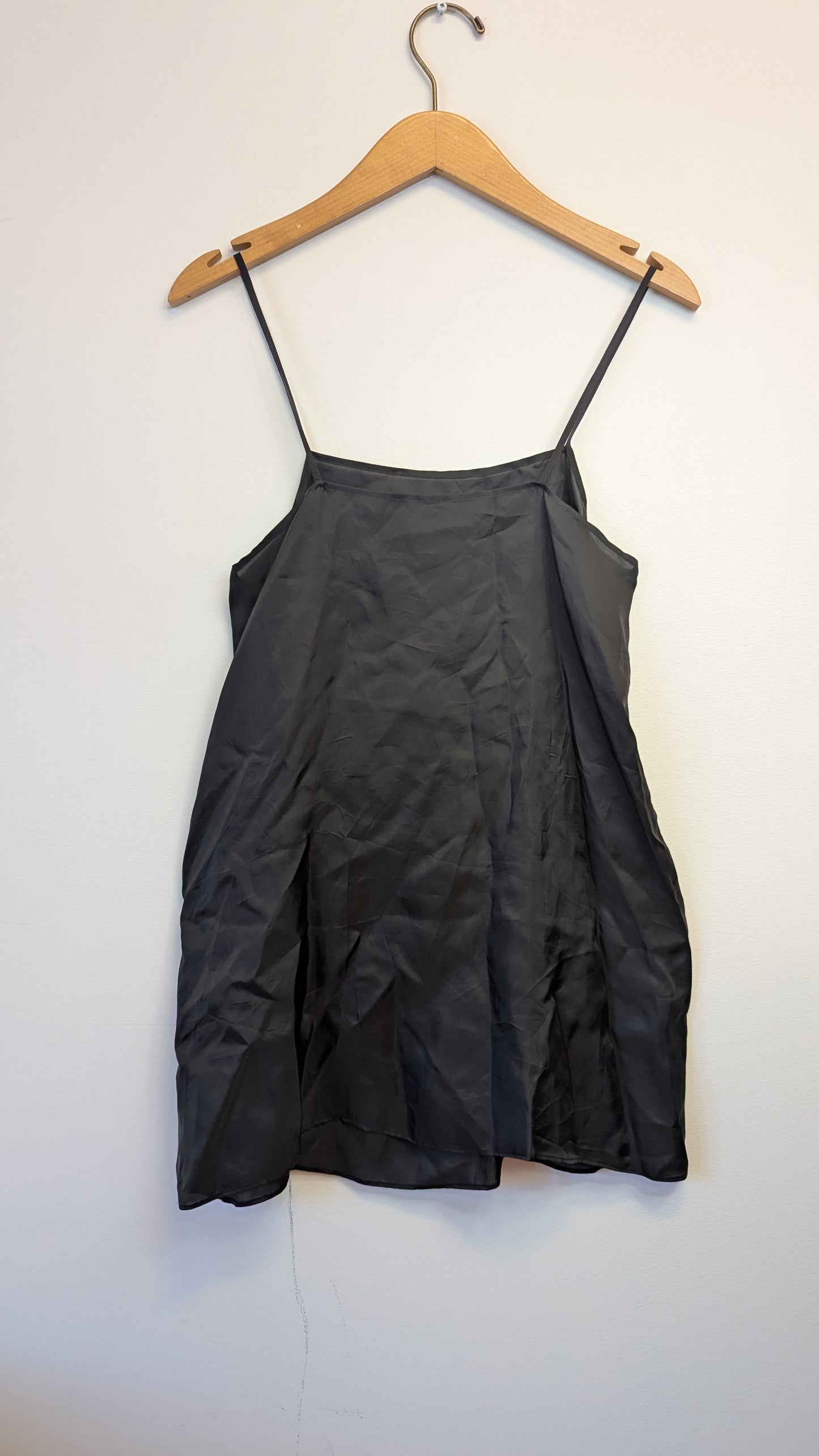 Sacai Black 100% Cupro Slip Dress