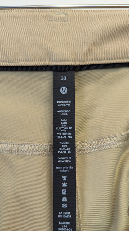 Lululemon ABC Pant Slim Size 33