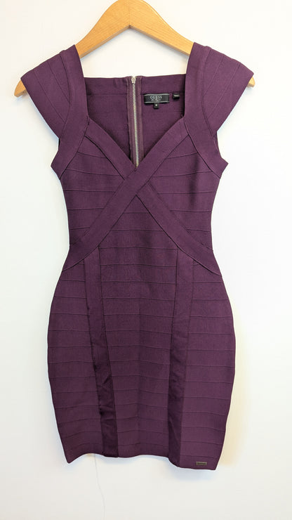 Guess Purple Bandage Dress M