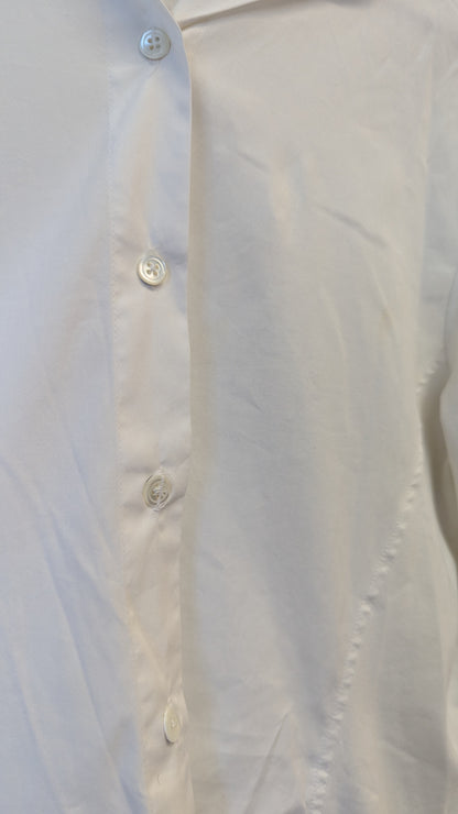 Max Volmáry White Long-Sleeve Button-Down Shirt