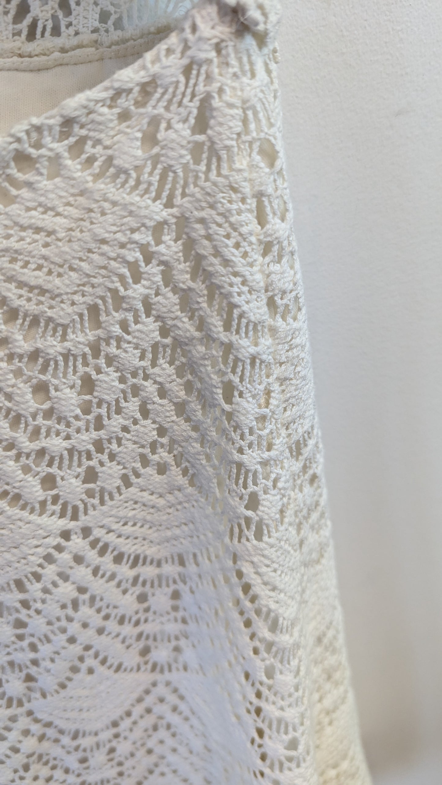 Guess White Crochet Mini Dress Size 2