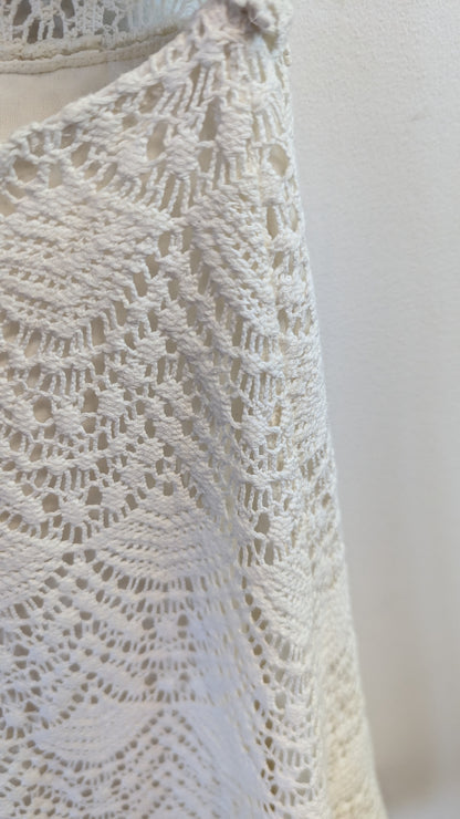 Guess White Crochet Mini Dress Size 2