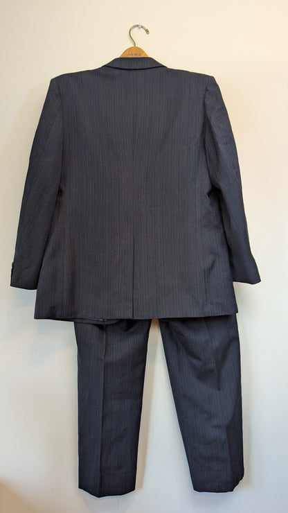 Nautica Charcoal Grey Pinstripe 2-Piece Suit around size L
