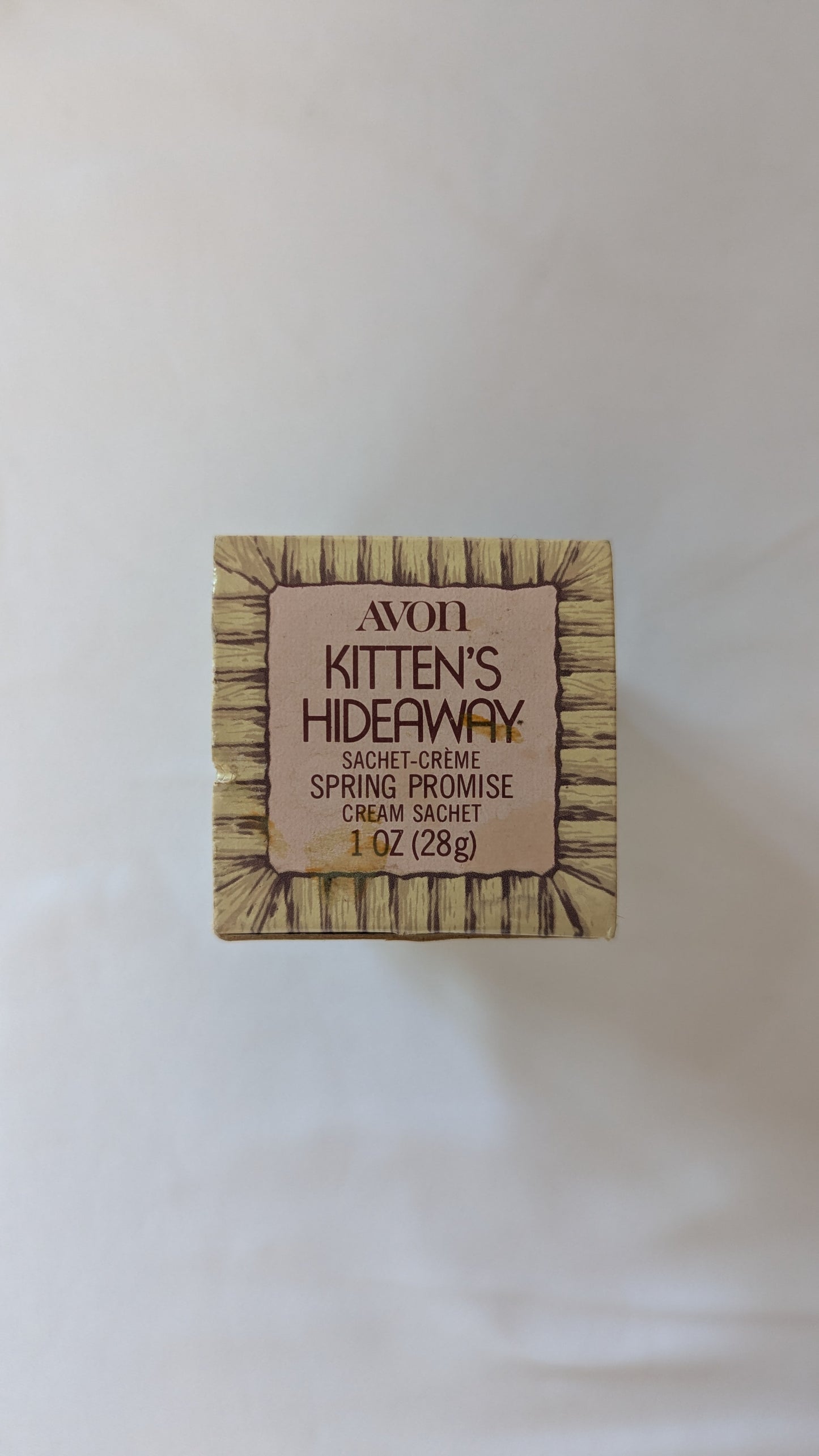 Avon Kitten's Hideaway Spring Promise Cream Sachet