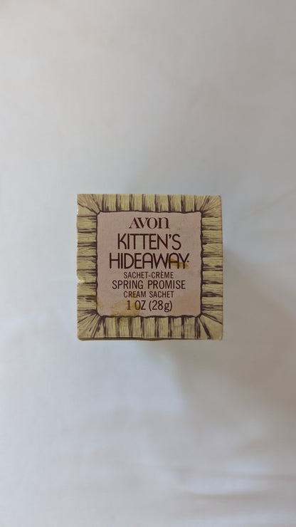 Avon Kitten's Hideaway Spring Promise Cream Sachet