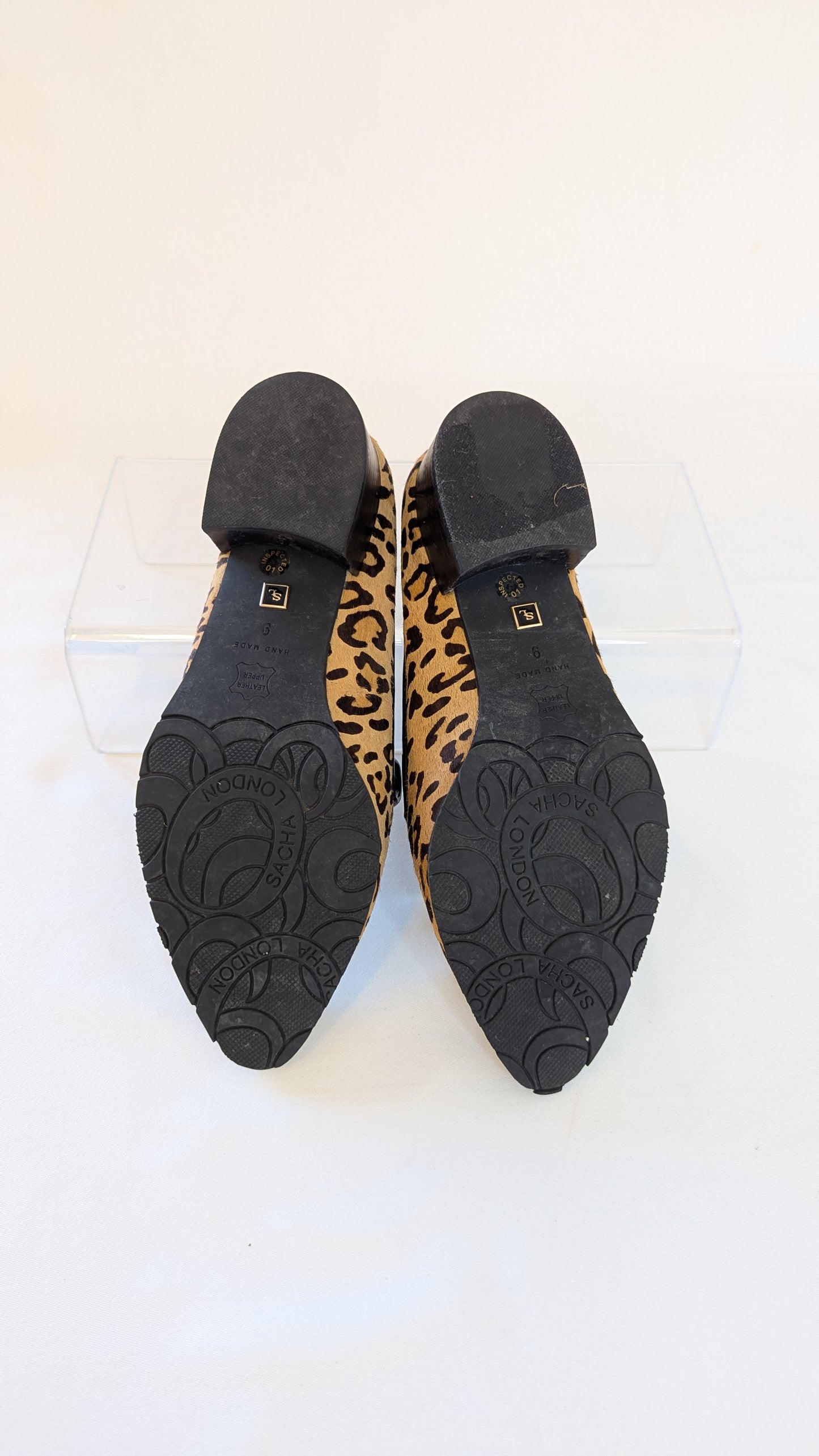 Sacha London Leopard Print Loafers size 9