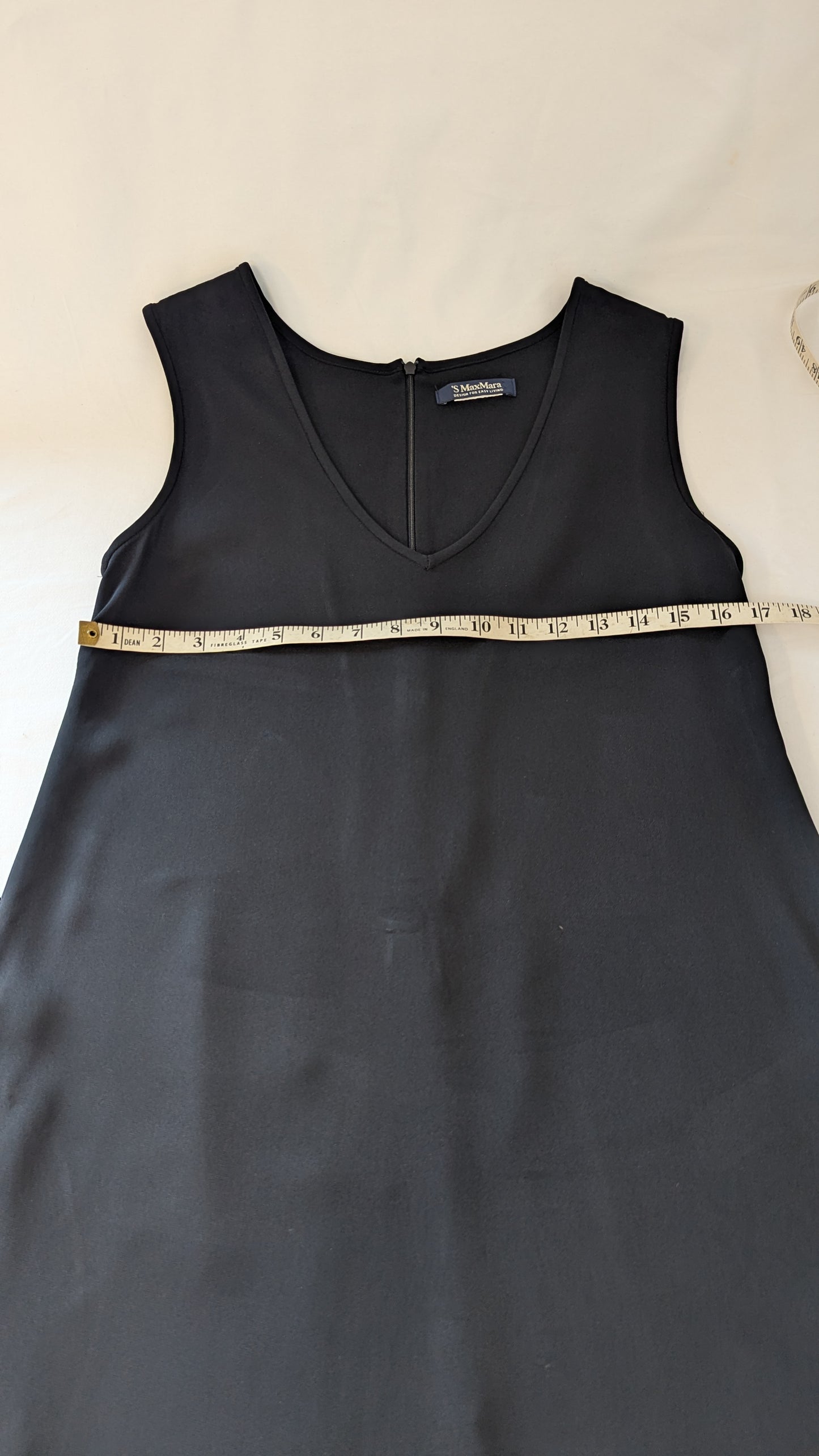 'S Max Mara Sleeveless V-Neck Dress