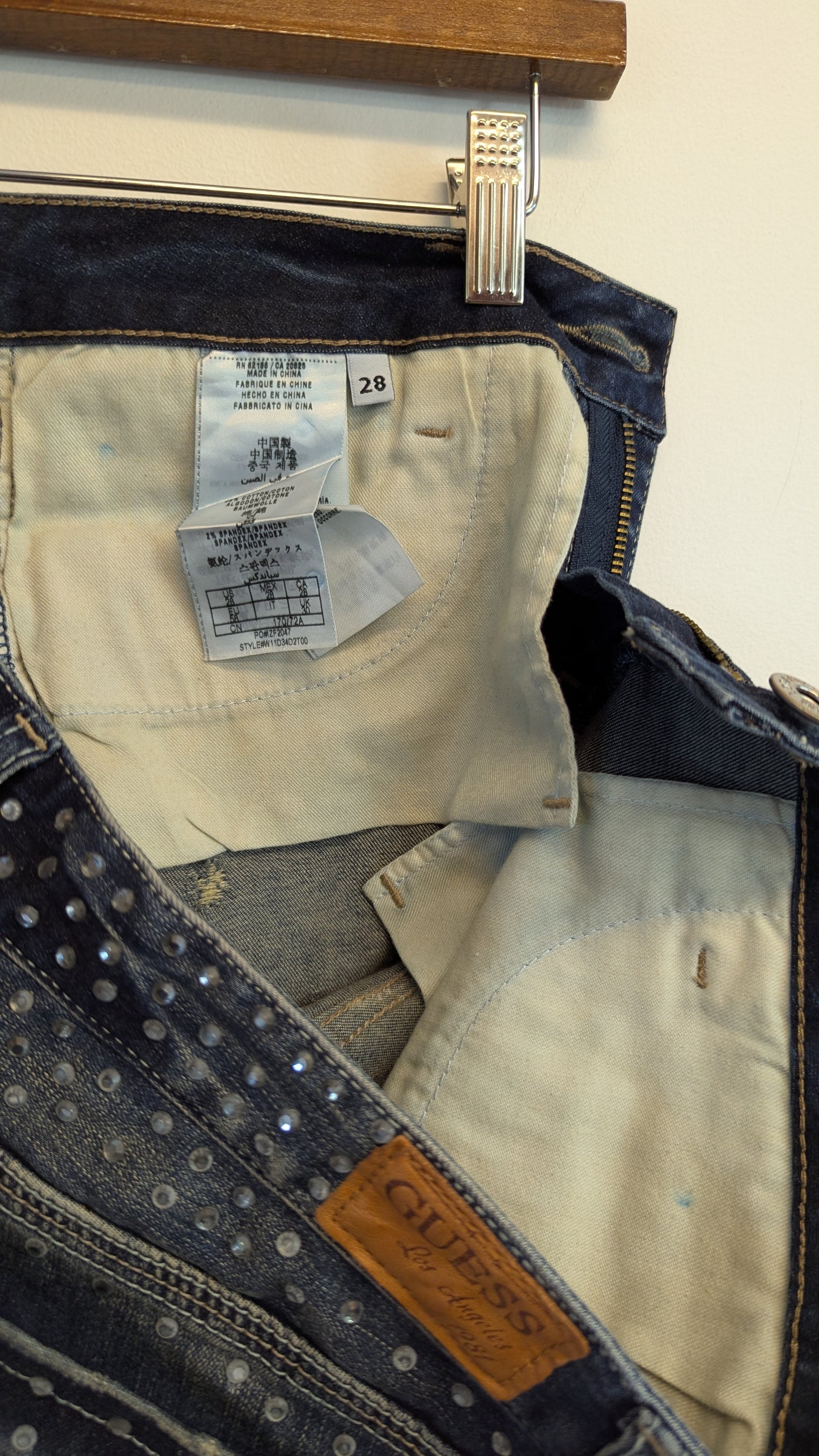 Guess Studded Denim Shorts