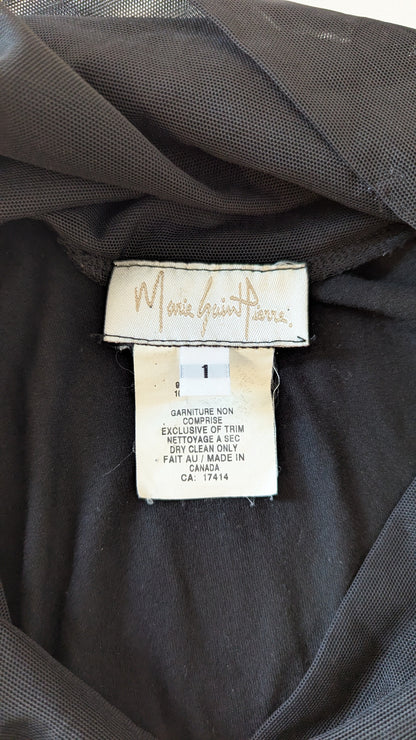 Marie Saint Pierre Black Maxi Skirt size 1