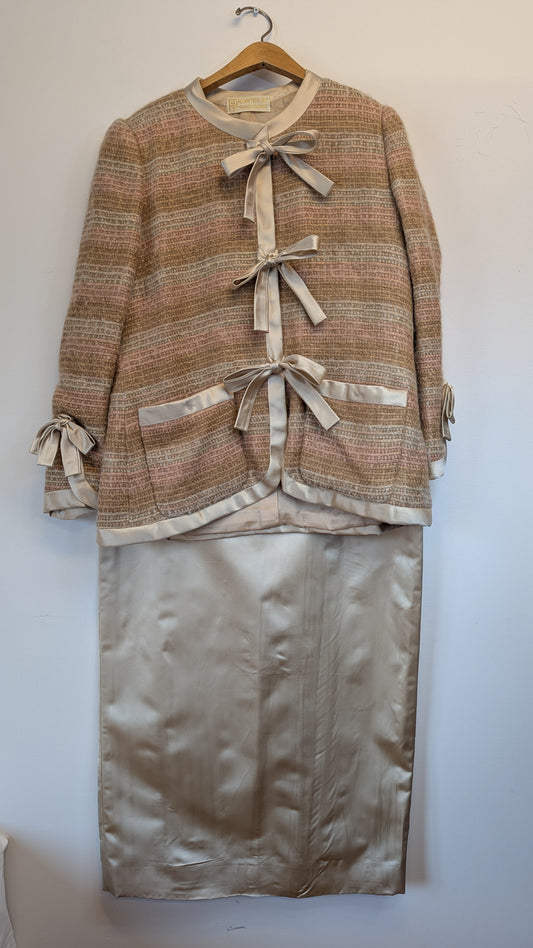 Vintage Priorities by Franca Ranieri 2-Piece Skirt Suit Set around size L