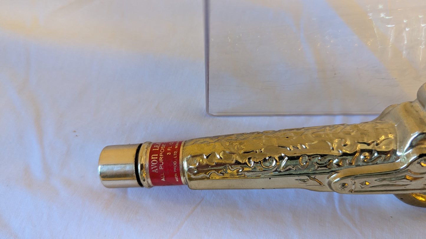 Avon Gold Pistol Bottle Aftershave Collectible