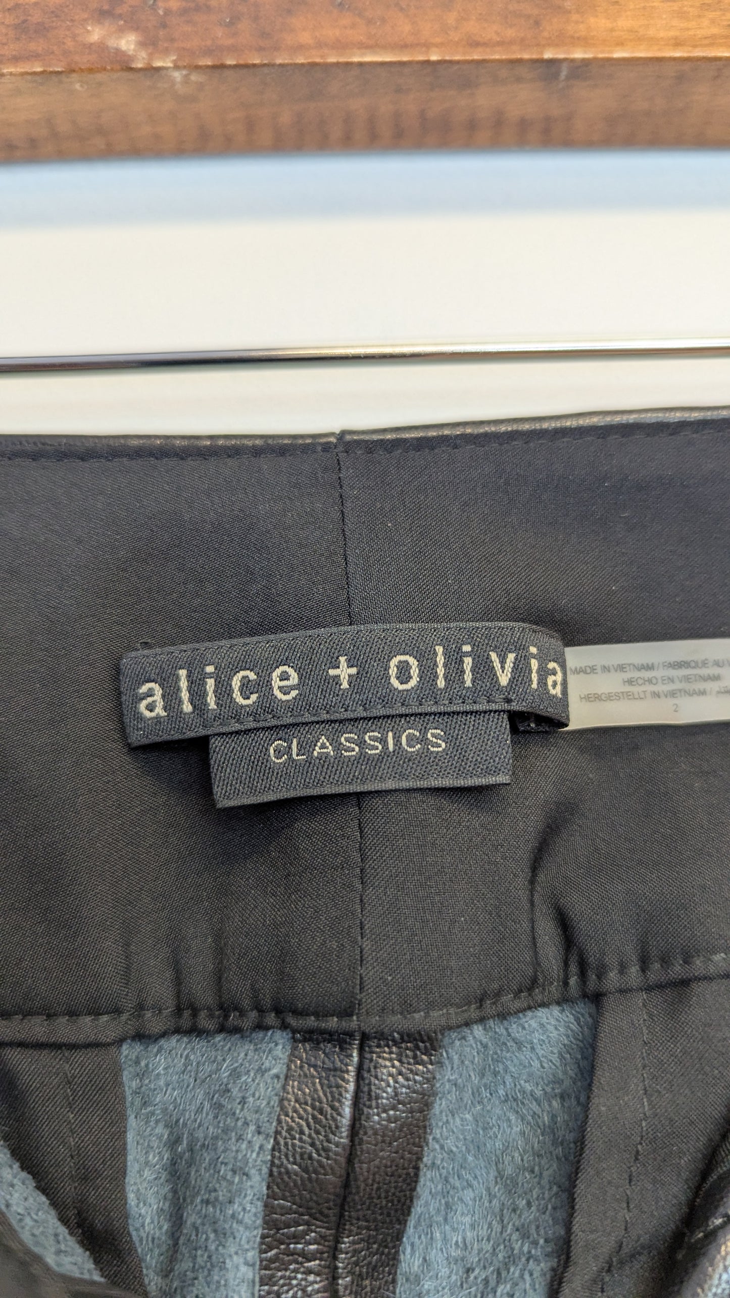 Alice + Olivia Leather Pants