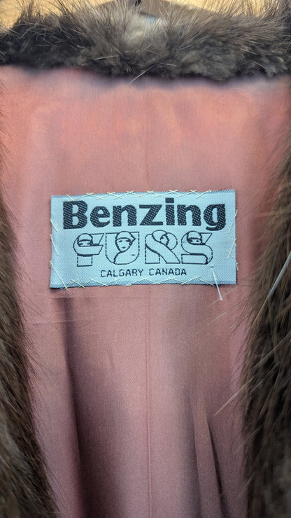 Benzing Furs Vintage Fur Coat around size L