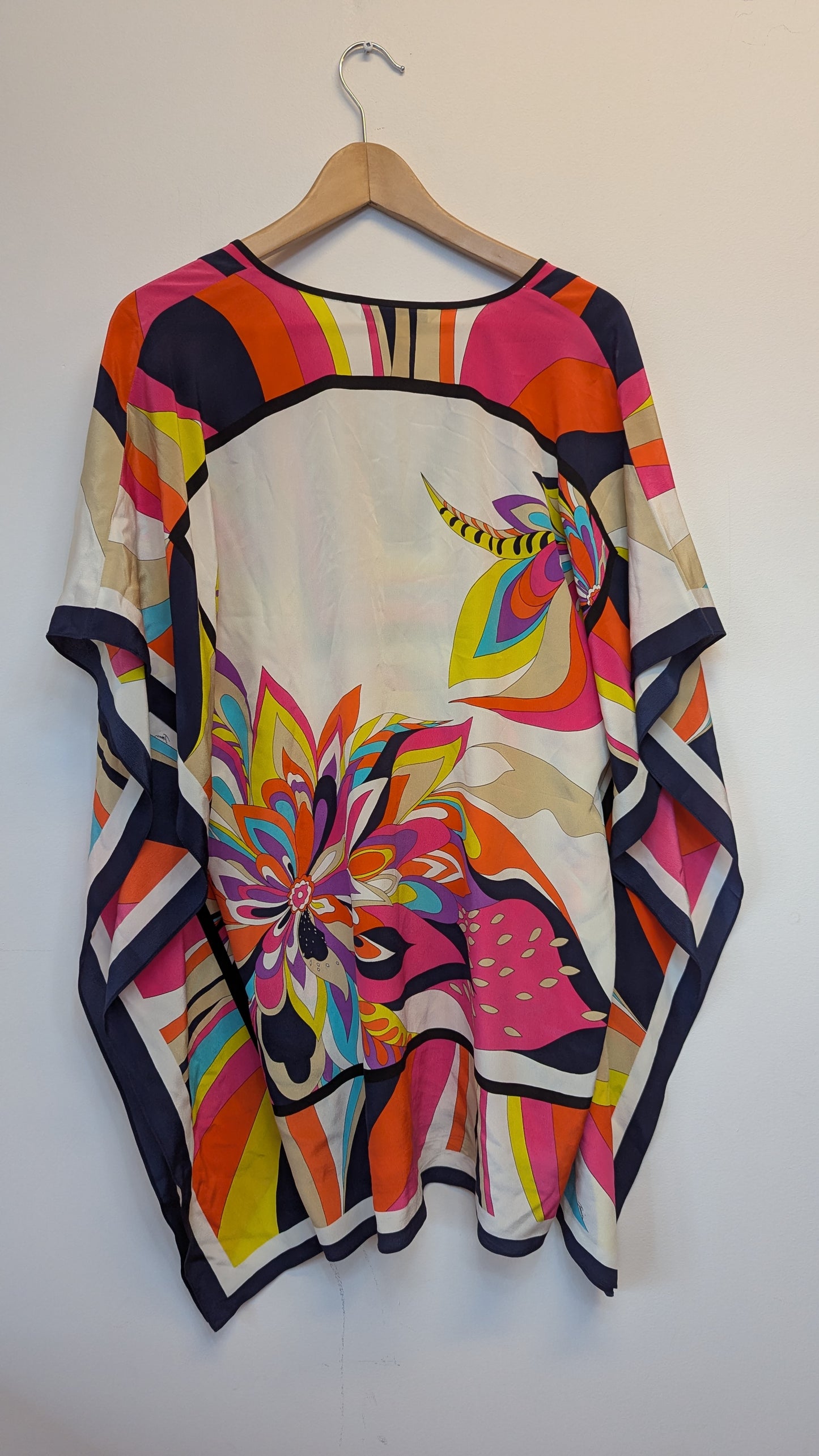 Trina Turk Silk Kaftan Top size xs