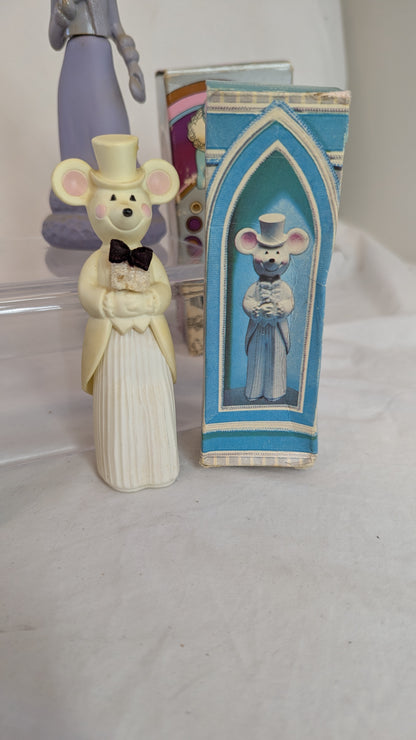 Vintage Avon Figurine Cologne Bottles with Boxes