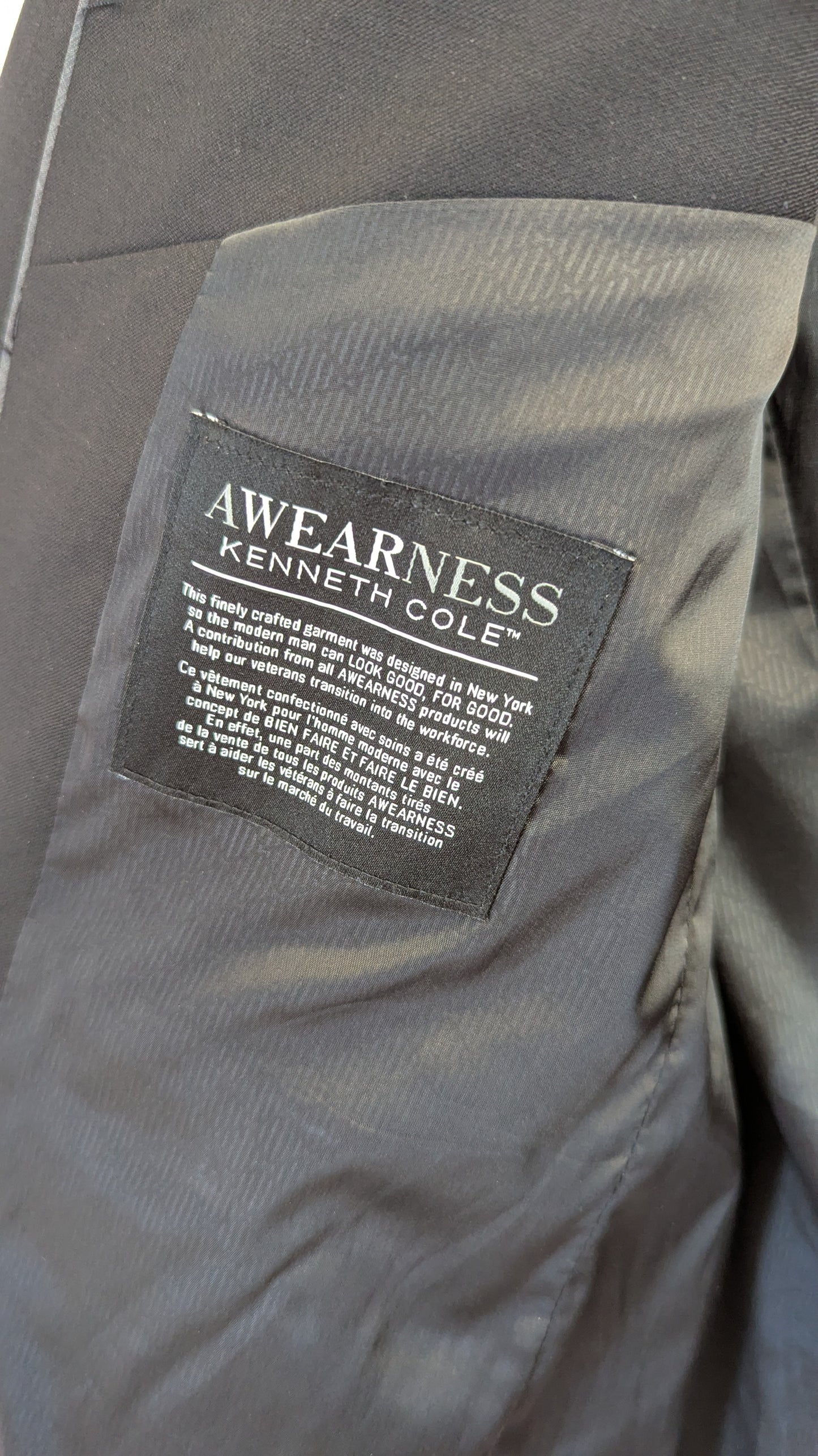 Kenneth Cole Awearness Awear-Tech Slim Fit Blazer size M