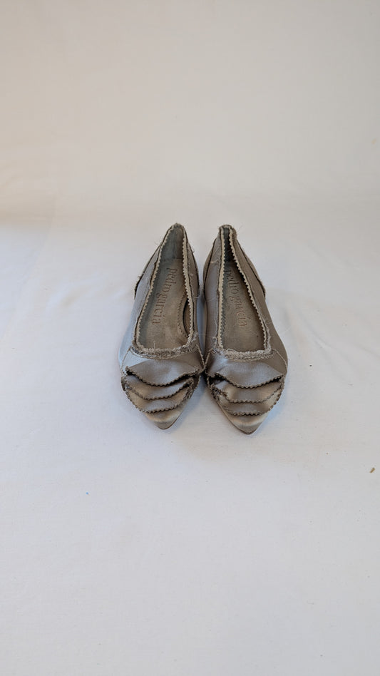Pedro Garcia Pointed Toe Ruffle Flats Size 38