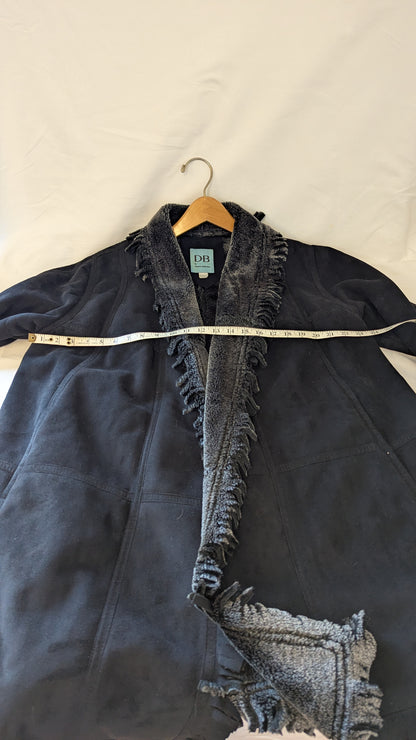 Dominic Bellissimo Faux Suede Fringe Coat around size L