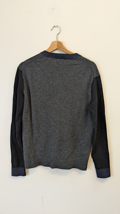 Armani Exchange XL Merino Wool V-Neck Sweater