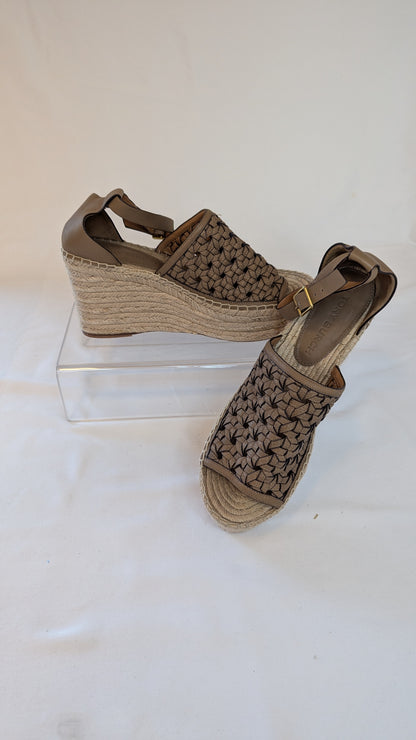 Tory Burch Espadrille Wedge Sandals Size 11M