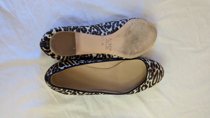 J.Crew Collection Leopard Calf Hair Flats